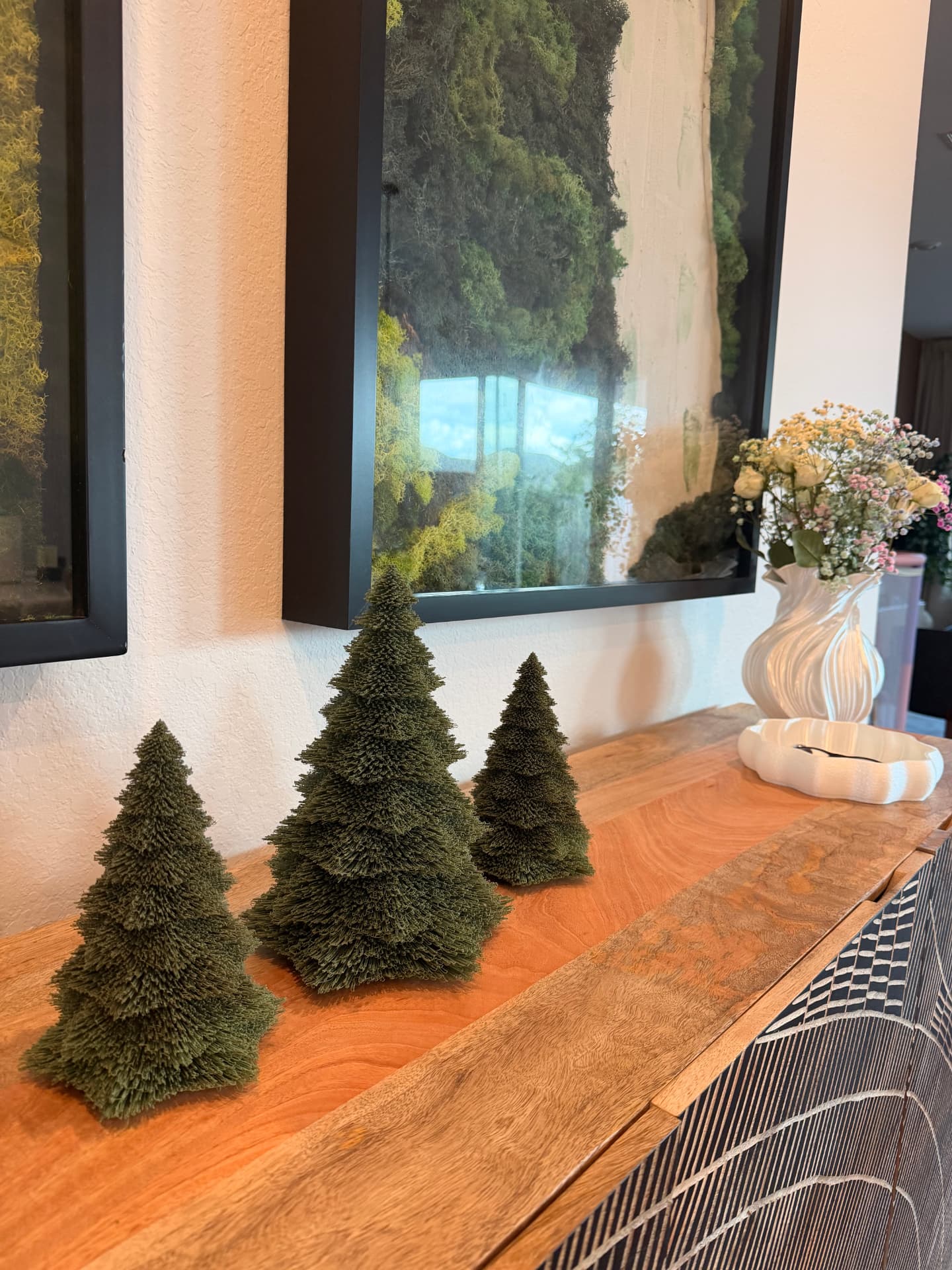 Tabletop Pine Tree — A fuzzy-textured little pine, ready to bring a woodland touch to your holiday table or shelf.