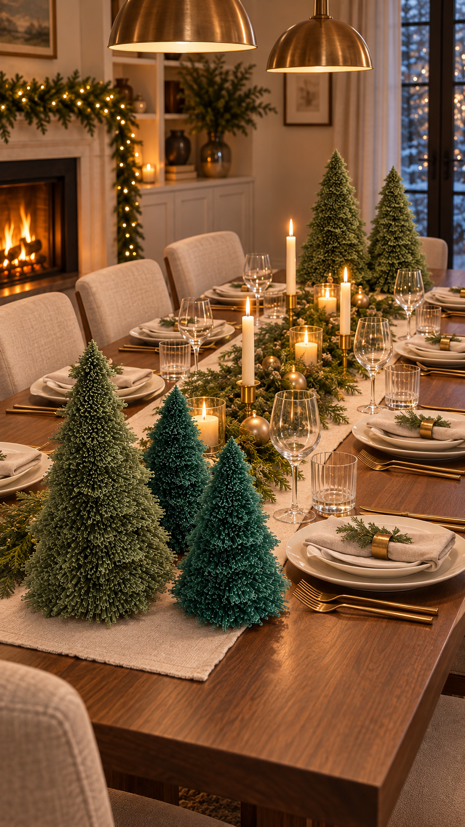 Tabletop Pine Tree — A fuzzy-textured little pine, ready to bring a woodland touch to your holiday table or shelf.